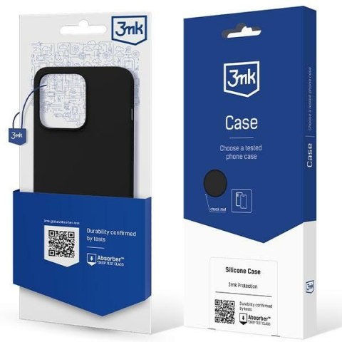 Etui 3MK Silicone Case Apple iPhone 12 Pro Max czarny/black