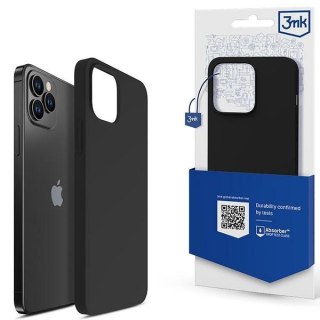 Etui 3MK Silicone Case Apple iPhone 12/12 Pro czarny/black