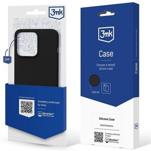 Etui 3MK Silicone Case Apple iPhone 13 Pro Max czarny/black