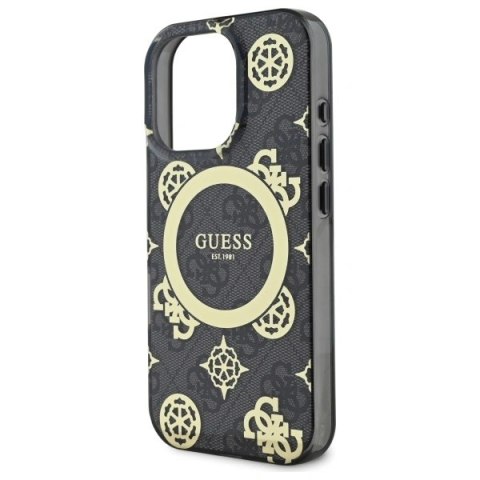 Etui na telefon Apple iPhone 16 Pro Guess hardcase MagSafe czarne