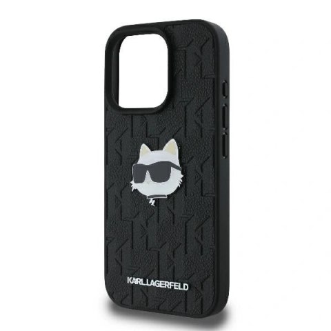 Etui na telefon iPhone 16 Pro Max Karl Lagerfeld Choupette Monogram czarne