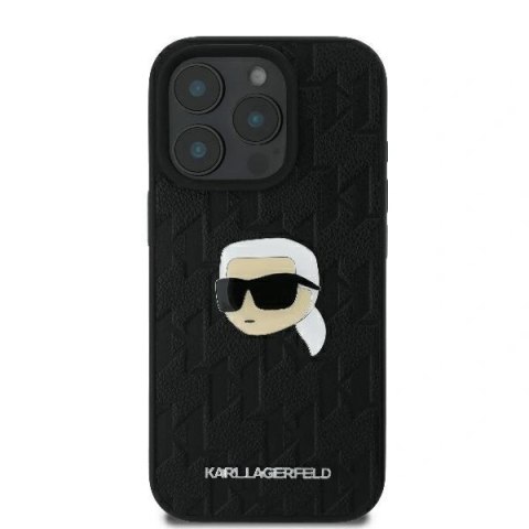 Etui na telefon Apple iPhone 16 Pro Max Karl Lagerfeld Monogram czarne