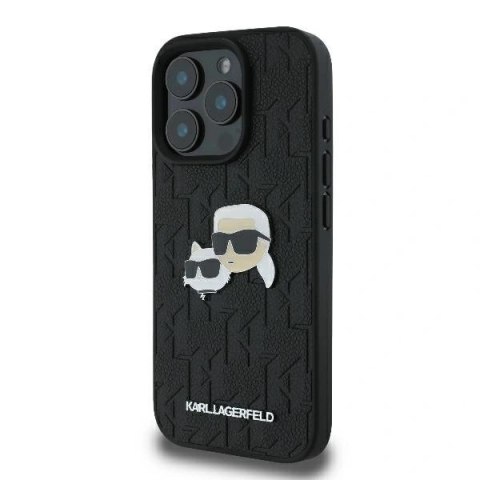 Etui na telefon Apple iPhone 16 Pro Karl Lagerfeld Monogram czarne