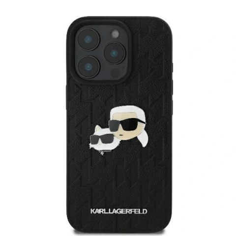 Etui na telefon Apple iPhone 16 Pro Karl Lagerfeld Monogram czarne