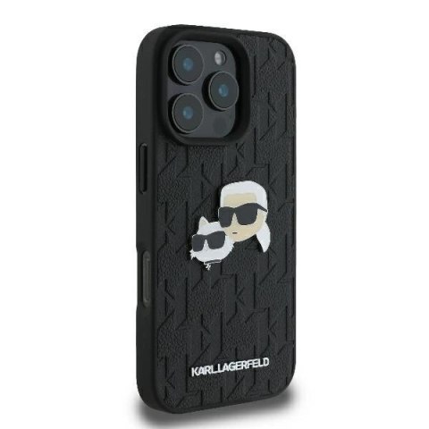 Etui na telefon Apple iPhone 16 Pro Karl Lagerfeld Monogram czarne