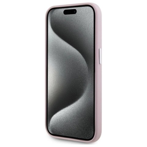 Etui Karl Lagerfeld KLHMP15XPGMSRPP Apple iPhone 15 Pro Max hardcase FW Metal Plate MagSafe różowy/pink