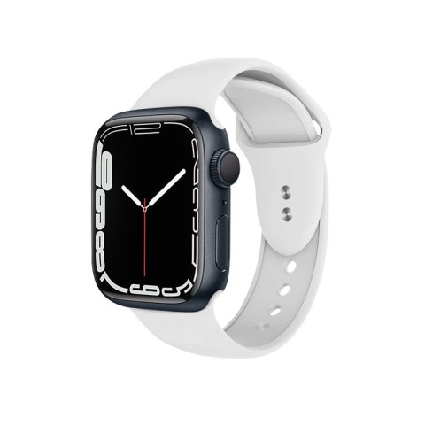 Pasek Crong Liquid Apple Watch 4/5/6/7/SE/8/9/Ultra 44/45/49mm (biały)