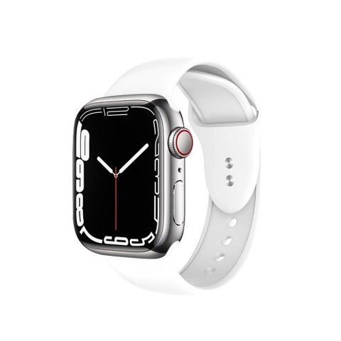 Pasek Crong Liquid Apple Watch 4/5/6/7/SE/8/9/Ultra 44/45/49mm (biały)