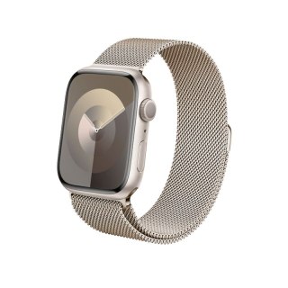 Pasek Crong Milano Steel Apple Watch 4/5/6/7/8/9/SE/Ultra 42/44/45/49mm szampański