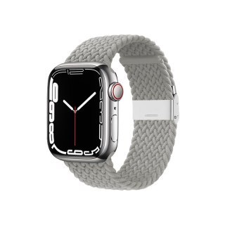 Pasek Crong Wave Band Apple Watch 4/5/6/7/SE/8/9/Ultra 44/45/49mm (jasny szary)