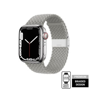 Pasek Crong Wave Band Apple Watch 4/5/6/7/SE/8/9/Ultra 44/45/49mm (jasny szary)