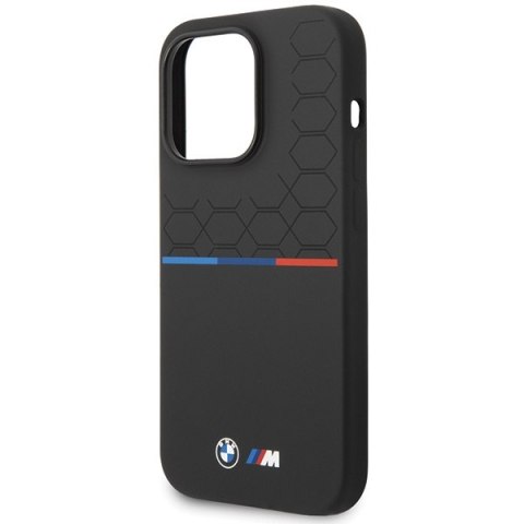 Etui BMW BMHCP15L22SMPK Apple iPhone 15 Pro Silicone Pattern czarny/black