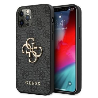 Etui Guess GUHCP12M4GMGGR Apple iPhone 12/12 Pro szary/grey hardcase 4G Big Metal Logo