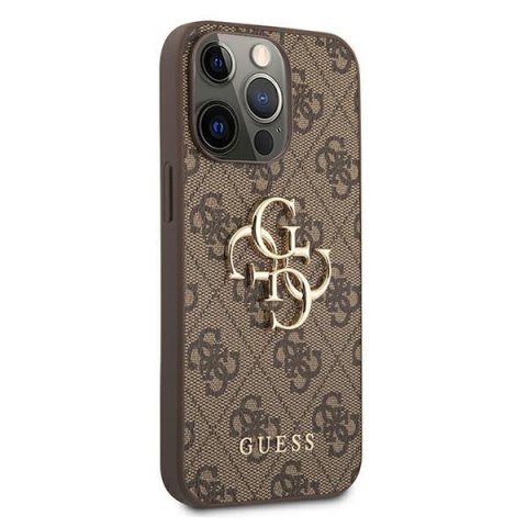 Etui Guess GUHCP13L4GMGBR Apple iPhone 13 Pro brązowy/brown hardcase 4G Big Metal Logo