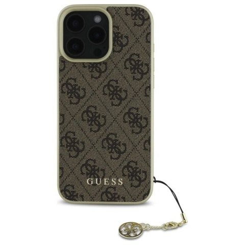 Etui na telefon Guess GUHCP16LGF4GBR Apple iPhone 16 Pro brązowe