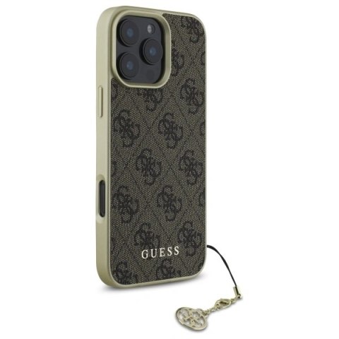 Etui na telefon Guess GUHCP16LGF4GBR Apple iPhone 16 Pro brązowe