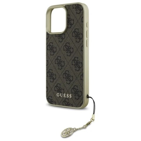 Etui na telefon Guess GUHCP16LGF4GBR Apple iPhone 16 Pro brązowe