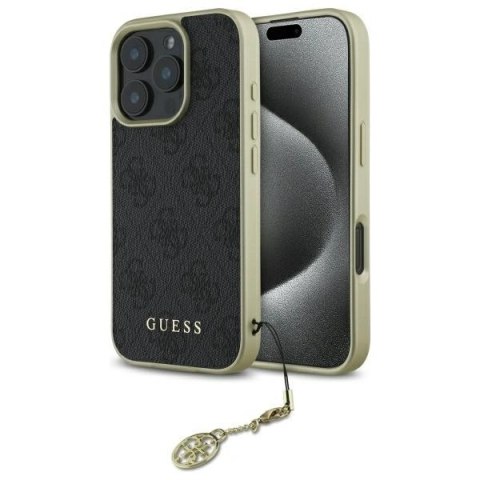 Etui na telefon Guess GUHCP16LGF4GGR iPhone 16 Pro Charms czarny