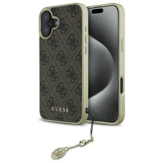 Etui na telefon Guess GUHCP16MGF4GBR Apple iPhone 16 Plus brązowy