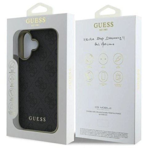 Etui na telefon Guess GUHCP16MGF4GGR iPhone 16 Plus Charms czarny