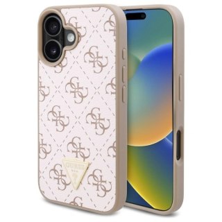 Etui na telefon Guess GUHCP16MPG4GPH do iPhone 16 Plus biały 4G Triangle