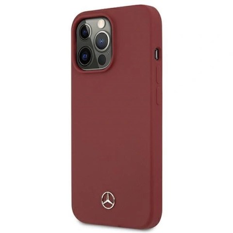 Etui Mercedes MEHCP13XSILRE Apple iPhone 13 Pro Max hardcase Silicone Line czerwony/red