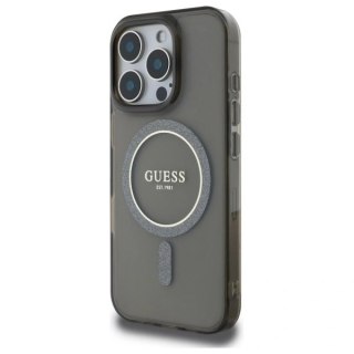 Etui na telefon Guess GUHMP16LHFGEREK iPhone 16 Pro MagSafe czarny