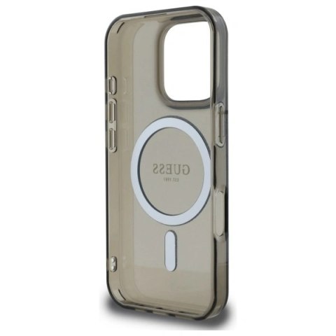 Etui na telefon Guess GUHMP16LHFGEREK iPhone 16 Pro MagSafe czarny