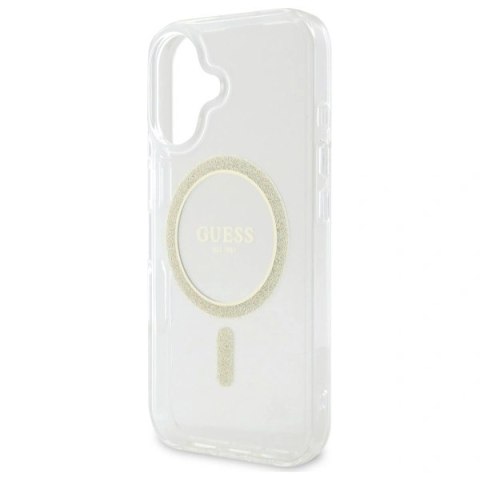 Etui na telefon Guess GUHMP16MHFGERET iPhone 16 Plus MagSafe Glitter