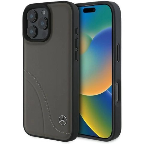 Etui na telefon Mercedes MEHCP16X23RBCSB iPhone 16 Pro Max brązowe