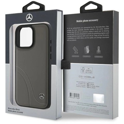 Etui na telefon Mercedes MEHCP16X23RBCSB iPhone 16 Pro Max brązowe