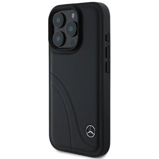 Etui na telefon Mercedes MEHCP16L23RBCSK iPhone 16 Pro skórzane czarne