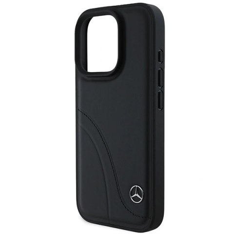 Etui na telefon Mercedes MEHCP16L23RBCSK iPhone 16 Pro skórzane czarne