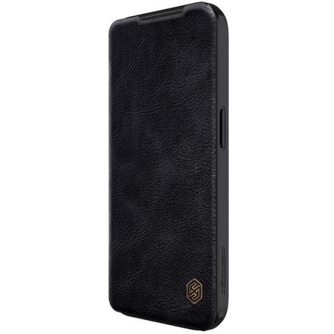 Etui z klapką Nillkin Qin Leather Pro z osłoną aparatu Apple iPhone 15 Pro Max czarne