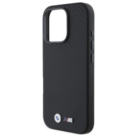 Etui na telefon BMW BMHCP16L23PUFWC iPhone 16 Pro Carbon czarny