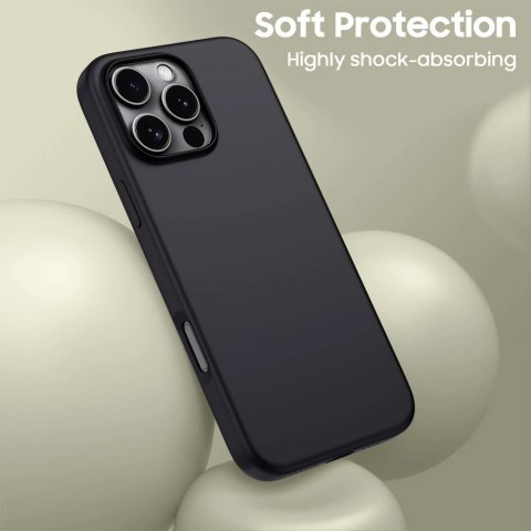 Etui na telefon Tech-Protect Silicone MagSafe iPhone 16 Pro Max Matte Black