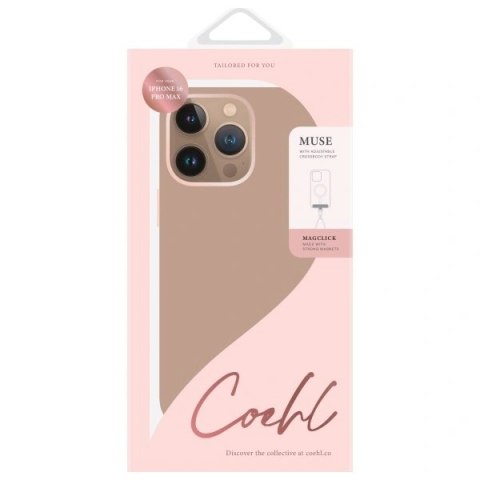 Etui na telefon UNIQ Coehl Muse iPhone 16 Pro Max Magnes Dusty Nude