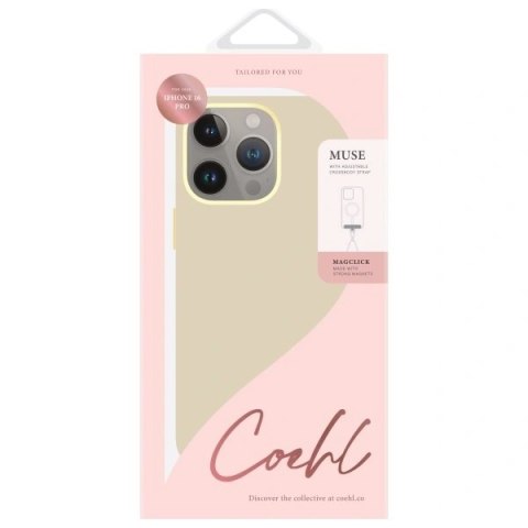 Etui na telefon UNIQ Coehl Muse do iPhone 16 Pro Magnetic Charging kremowy