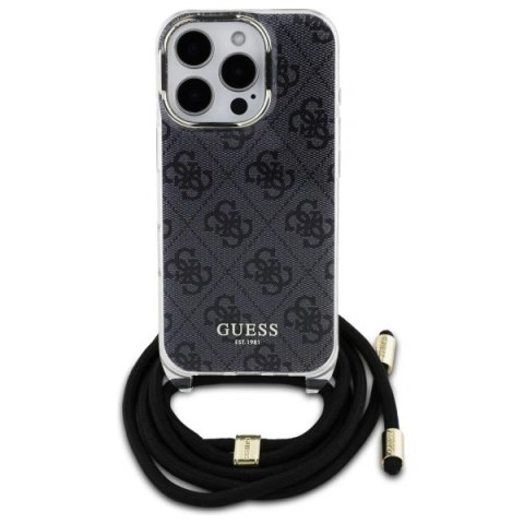 Etui na telefon Guess GUHCP16LHC4SEK Apple iPhone 16 Pro Crossbody czarny