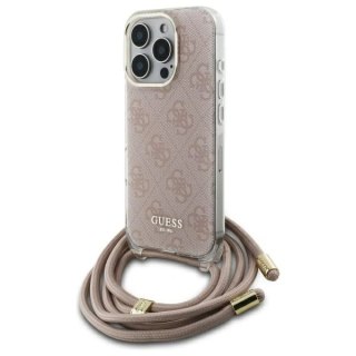 Etui na telefon Guess GUHCP16LHC4SEP iPhone 16 Pro Crossbody różowe