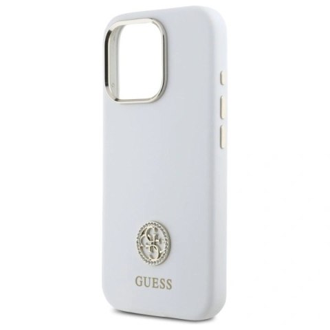 Etui na telefon Guess GUHCP16LM4DGPH iPhone 16 Pro silikonowe biały