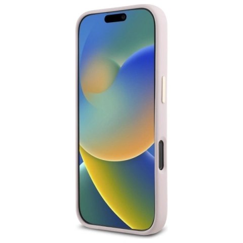 Etui na telefon Guess GUHCP16LM4DGPP iPhone 16 Pro różowe silikonowe