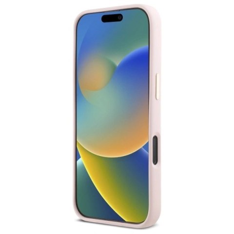 Etui na telefon Guess GUHCP16LSMBSLP iPhone 16 Pro różowe silikonowe