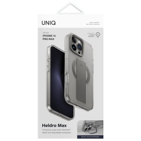 Etui na telefon UNIQ Heldro Max Apple iPhone 16 Pro Max przezroczyste