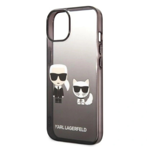 Etui na telefon Karl Lagerfeld KLHCP14STGKCK iPhone 14 czarne gradient