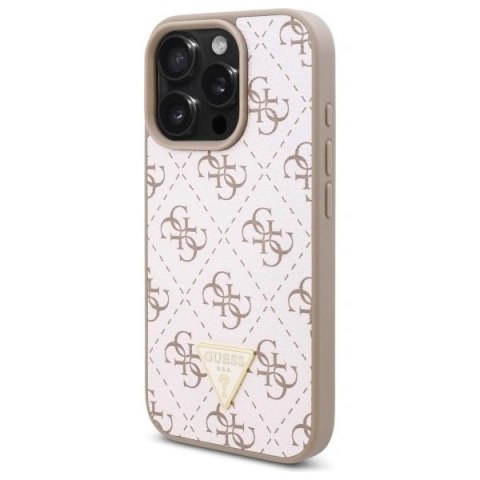 Etui na telefon Guess GUHCP16XPG4GPH iPhone 16 Pro Max biały 4G Triangle