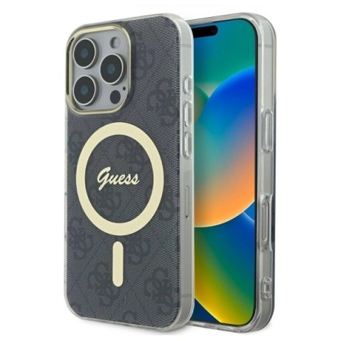 Etui na telefon Guess GUHMP16LH4STK iPhone 16 Pro MagSafe czarny