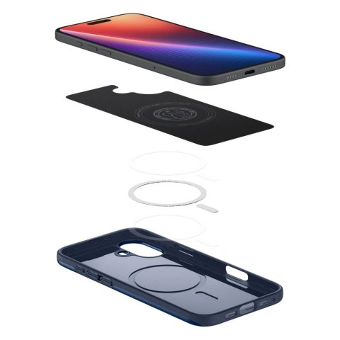 Etui Spigen Thin Fit Mag MagSafe Apple iPhone 16 Navy Blue