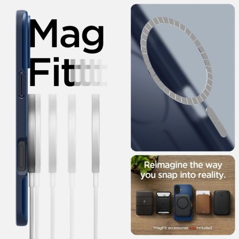 Etui Spigen Thin Fit Mag MagSafe Apple iPhone 16 Navy Blue