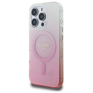 Etui na telefon Guess GUHMP16LHGRCELP iPhone 16 Pro MagSafe różowy